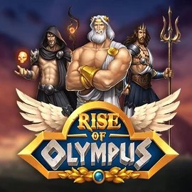 Rise of Olympus slot logo by Play'n GO at Rizk Casino